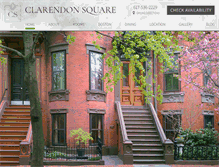 Tablet Screenshot of clarendonsquare.com